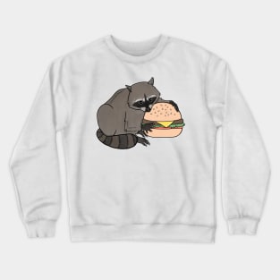 Burger Raccoon Crewneck Sweatshirt